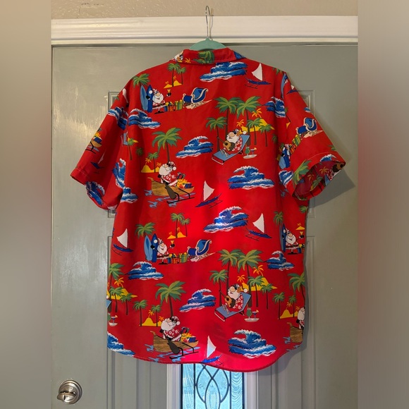 SSLR Men’s Collection Red Merry Christmas Santa Button Front Shirt Size XL - Picture 2 of 4